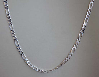 925 Sterling Silver 24 Inch Long Men's Chain – Jewelry Native American