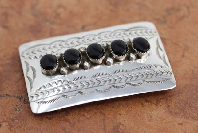 Navajo silver belt buckles best sale