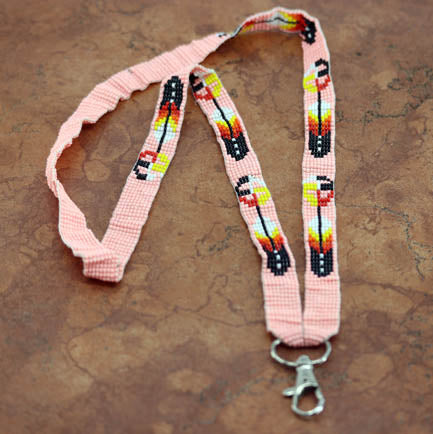 Navajo Beaded Lanyard ID Holder 