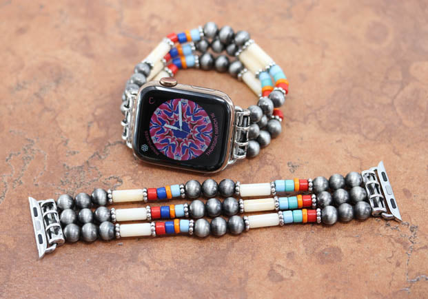 Western Style Watchband for Apple Watch Jewelry Native American